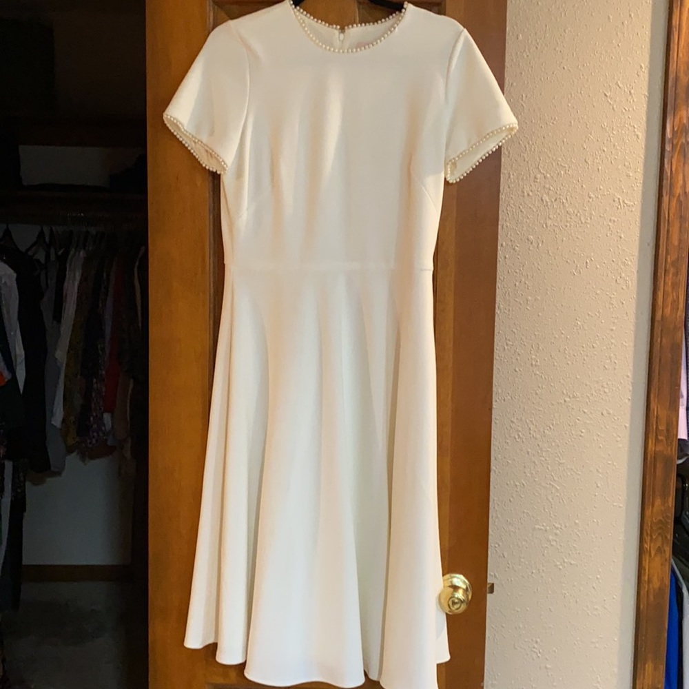 Gal Meets Glam Pearl Crepe Dress